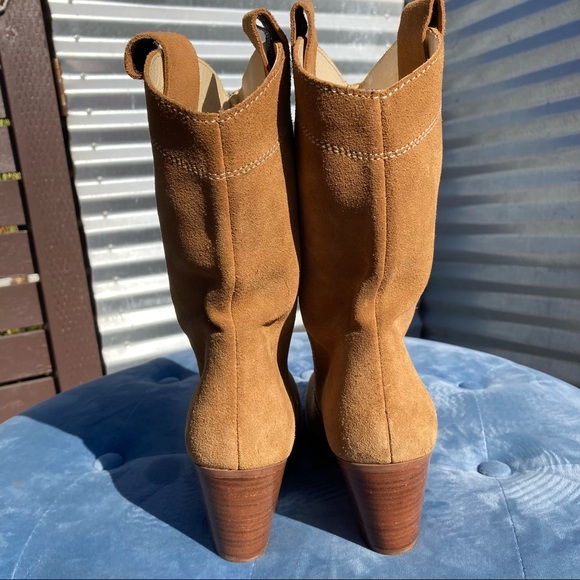 Ganni Suede Ankle Boots - Picture 8 of 16